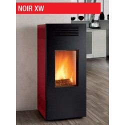 Stufa legna 9.4 kw Noir Xw Caminetti Montegrappa Lx11v ventilata