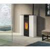 Cell80+ stufa a pellet canalizzabile bianco 7.7 kw Edilkmain ek-63