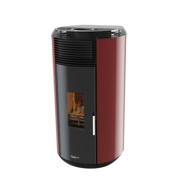 Wood Stove Nadia Red Bordeaux 8 Kw Laminox