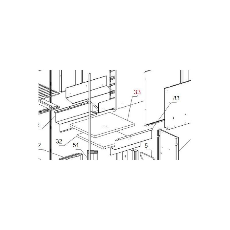 Deflettore vermiculite per Cucinotta Forno La Nordica Extraflame