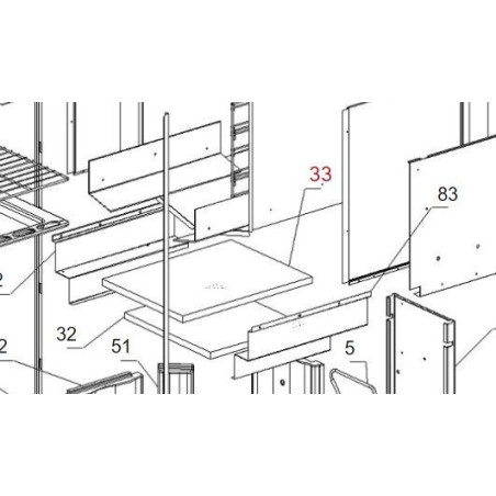 Deflettore vermiculite per Cucinotta Forno La Nordica Extraflame