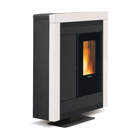 Souvenir Plus Steel 5.0 stufa a pellet 10 Kw Bianca la Nordica Extraflame