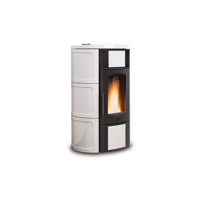 Iside Idro 5.0 termostufa a pellet bianco 18,1 kw La Nordica Extraflame
