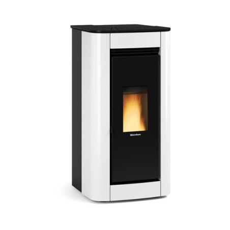 Ilary pellet stove bianca hermetic 8 kw La Nordica Extraflame