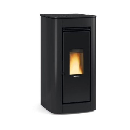 Ilary pellet stove black hermetic 8 kw La Nordica Extraflame