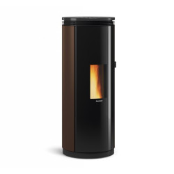 Pamela Steel stufa a pellet ermetica bronzo 8 kw La Nordica Extraflame