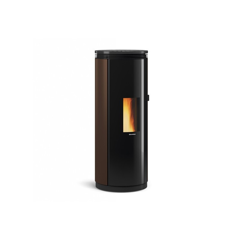 Pamela Steel stufa a pellet ermetica bronzo 8 kw La Nordica Extraflame