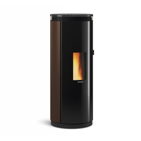 Pamela Steel stufa a pellet ermetica bronzo 8 kw La Nordica Extraflame