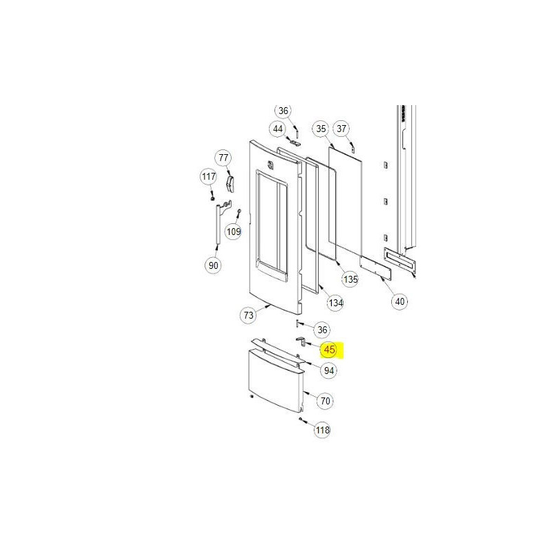 Cerniera Inferiore Dahiana La Nordica Extraflame