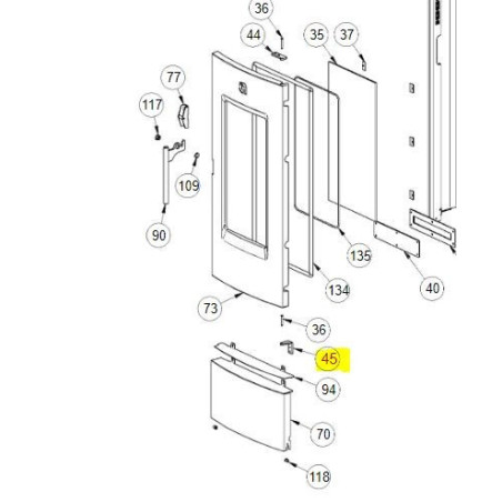 Cerniera Inferiore Dahiana La Nordica Extraflame