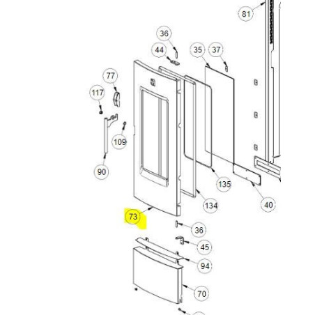 Black Cast Iron Door Dahiana La Nordica Extraflame