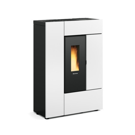 Gabriella Plus stufa a pellet bianca ermetica 8 Kw La Nordica Extraflame