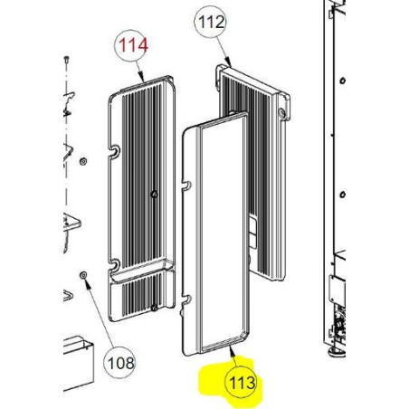 Parete Ghisa Destra Dahiana La Nordica Extraflame