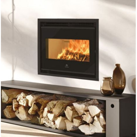 Wood insert firebox 54 V Edilkamin 9.4 kw forced ventilation
