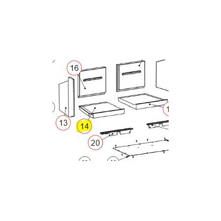 Piano fuoco sinistro Screen Up 80 Edilkamin